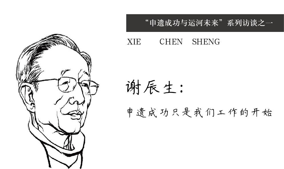 “申遺成功與運(yùn)河未來”系列訪談之一 謝辰生：申遺成功只是我們工作的開始