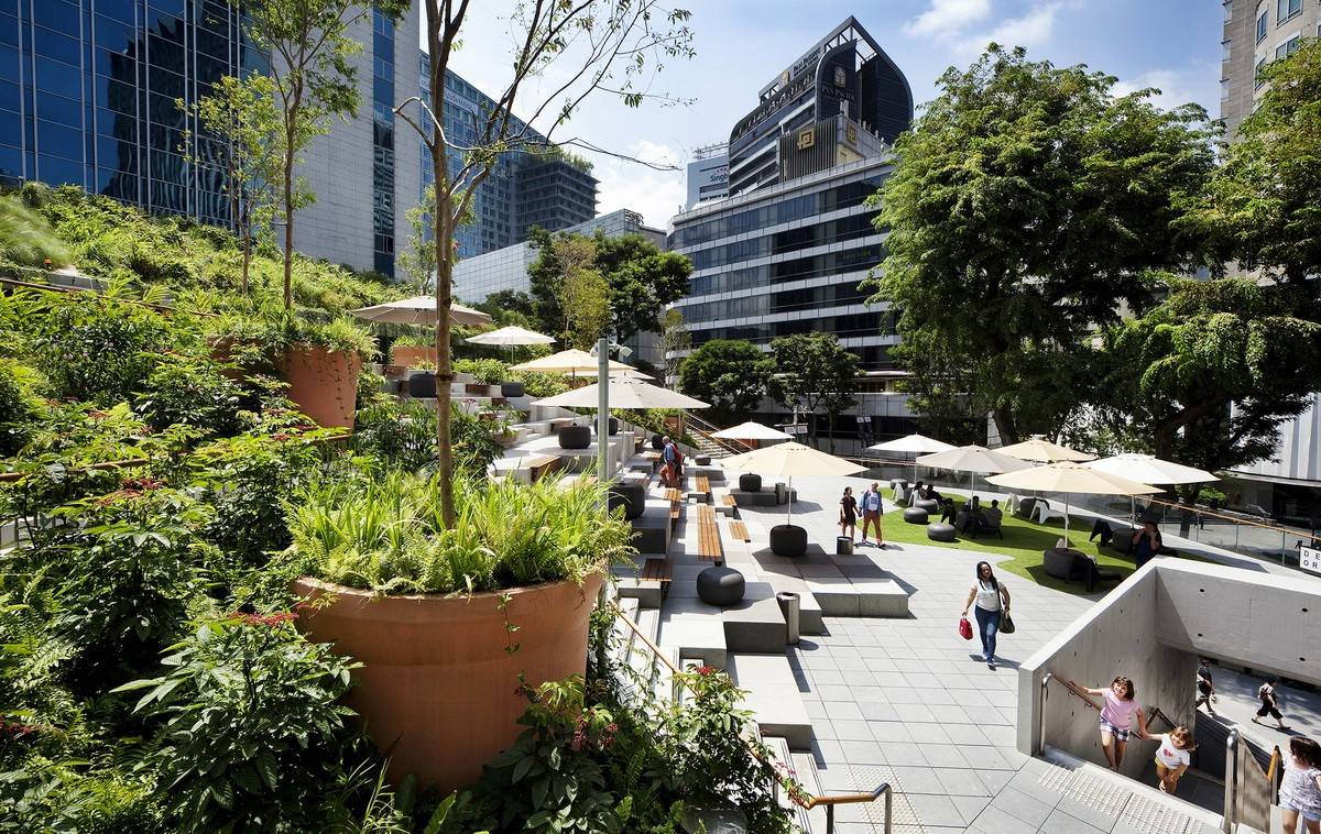 新加坡Design Orchard購物中心屋頂花園景觀設(shè)計(jì) | WOHA