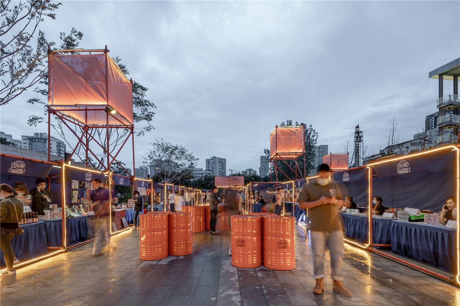 武漢游樂敞2020快閃市集設(shè)計 | UAO瑞拓設(shè)計