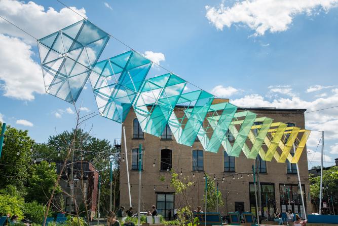 加拿大魁北克L’Aire裝置設(shè)計(jì) | Odace événe