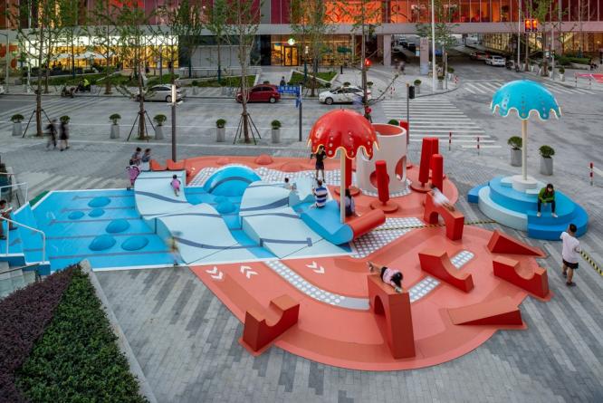 上海晶耀前灘水晶池景觀設(shè)計 | 100 Architects