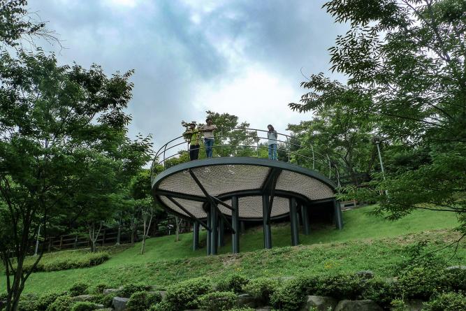 韓國(guó)忠州Supex Center休閑吊床觀景臺(tái)設(shè)計(jì) | Lab D+H