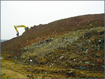 垃圾庫(kù)容的滿足及山體塑形