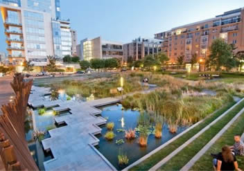 美國(guó)波特蘭市坦納噴泉公園