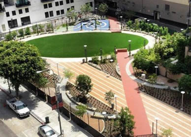 美國(guó)洛杉磯春天路公園綠地