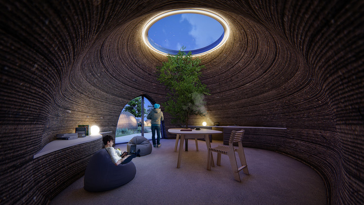 Tecla_3d_printed_earth_house_by_Crane_WASP_living_night.jpg