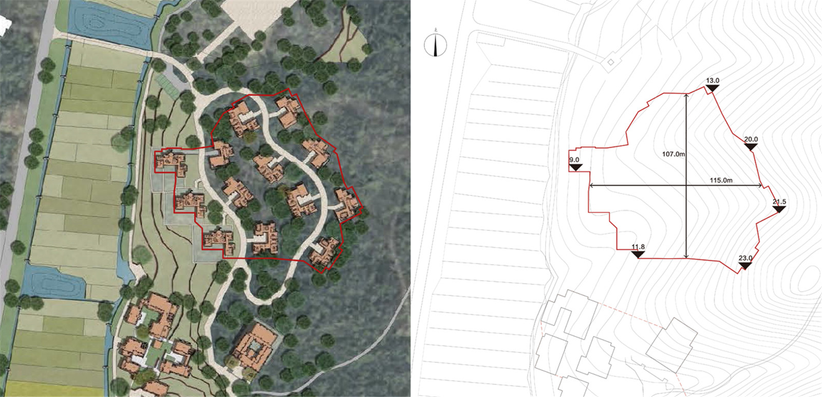 04 左 原別墅方案   右 場(chǎng)地分析 ?gad · line+ studio.jpg