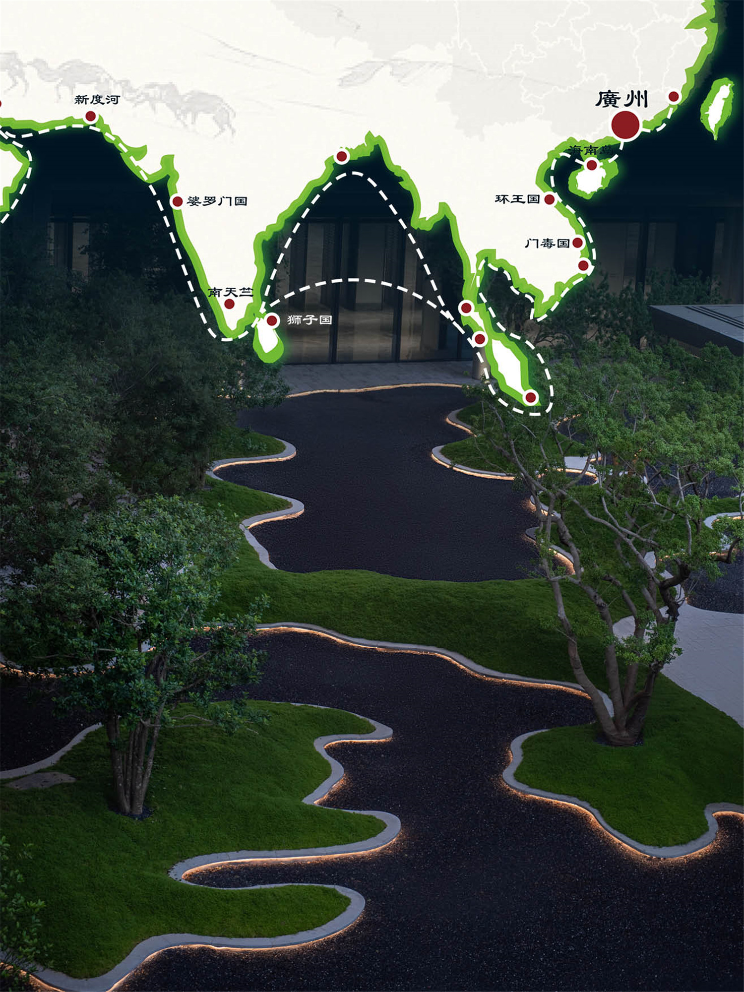 Abstracting the historical map of Maritime Silk Road of Canton?超越視覺(jué) ?華南理工大學(xué)建筑設(shè)計(jì)研究院有限公司.jpg