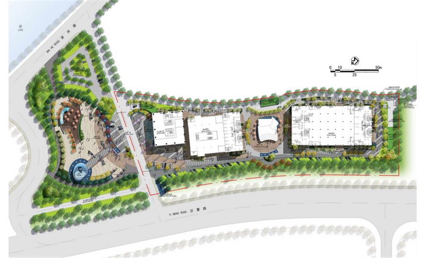 山東臨沂環(huán)球中心景觀規(guī)劃設(shè)計